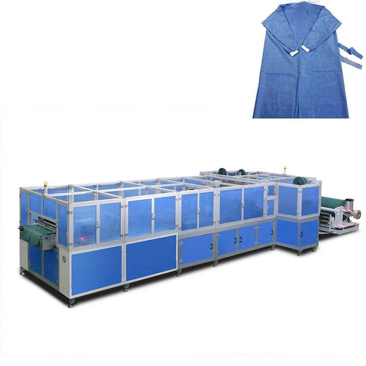 Protective Uniform Hospital Use Coverall Disposable Medical Gowns Making Machine