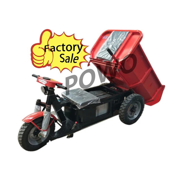 Factory 3 Three Wheel Electric Truck Cargo Concrete Tricycle With Best Price