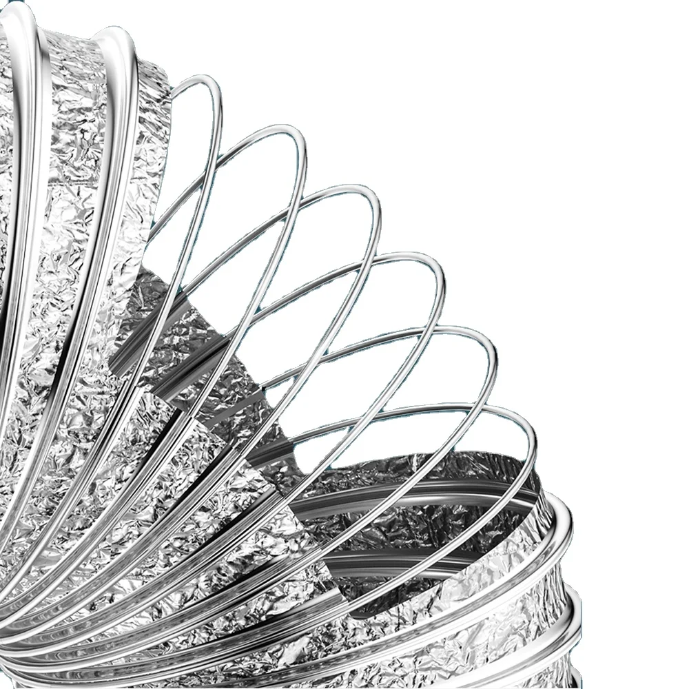 Air Conditioner Non-Insulated Flex Air Aluminum Ducting for HVAC Ventilation