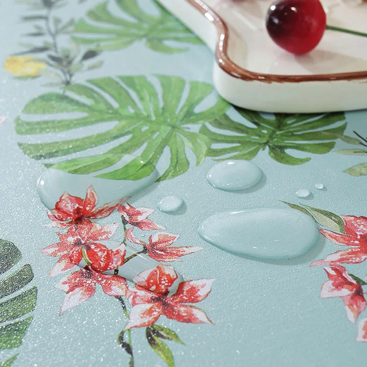 Vinyl Tablecloth PVC Rolls Table Cover PVC Nonwoven Tablecloth PVC Table Cloth