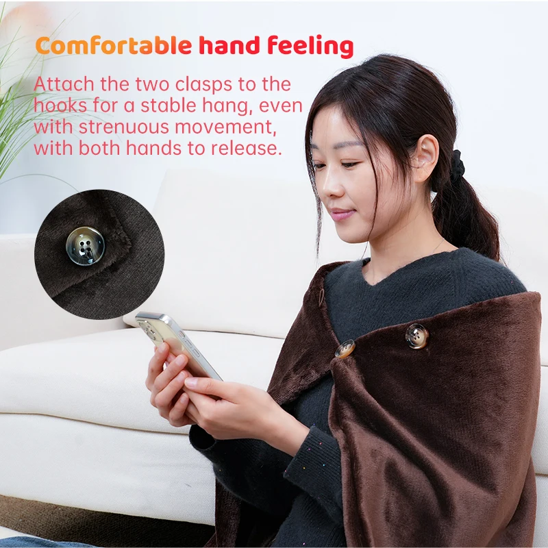 Electric Blanket  Heated Throw Home Office Use & Machine Washable Keep Warmer Electric Blanket