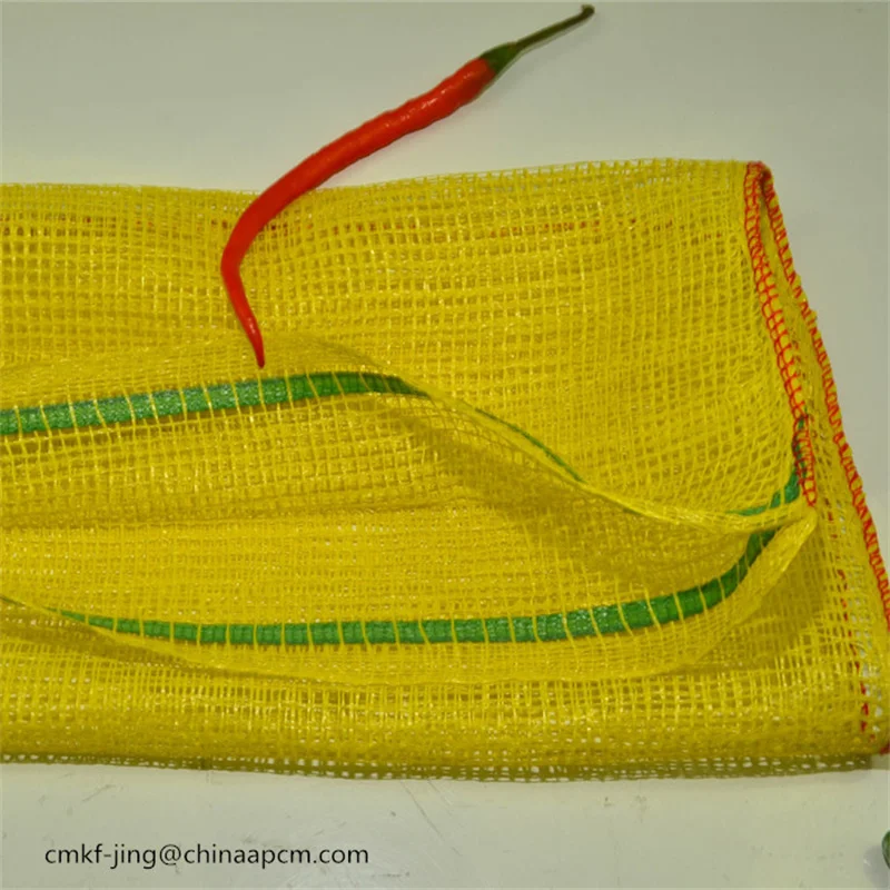 53*90cm 60*90cm 25kg 30kg 50kg for Potatoes Onions Plastic Packing Bag Mesh Bags with Drawstring