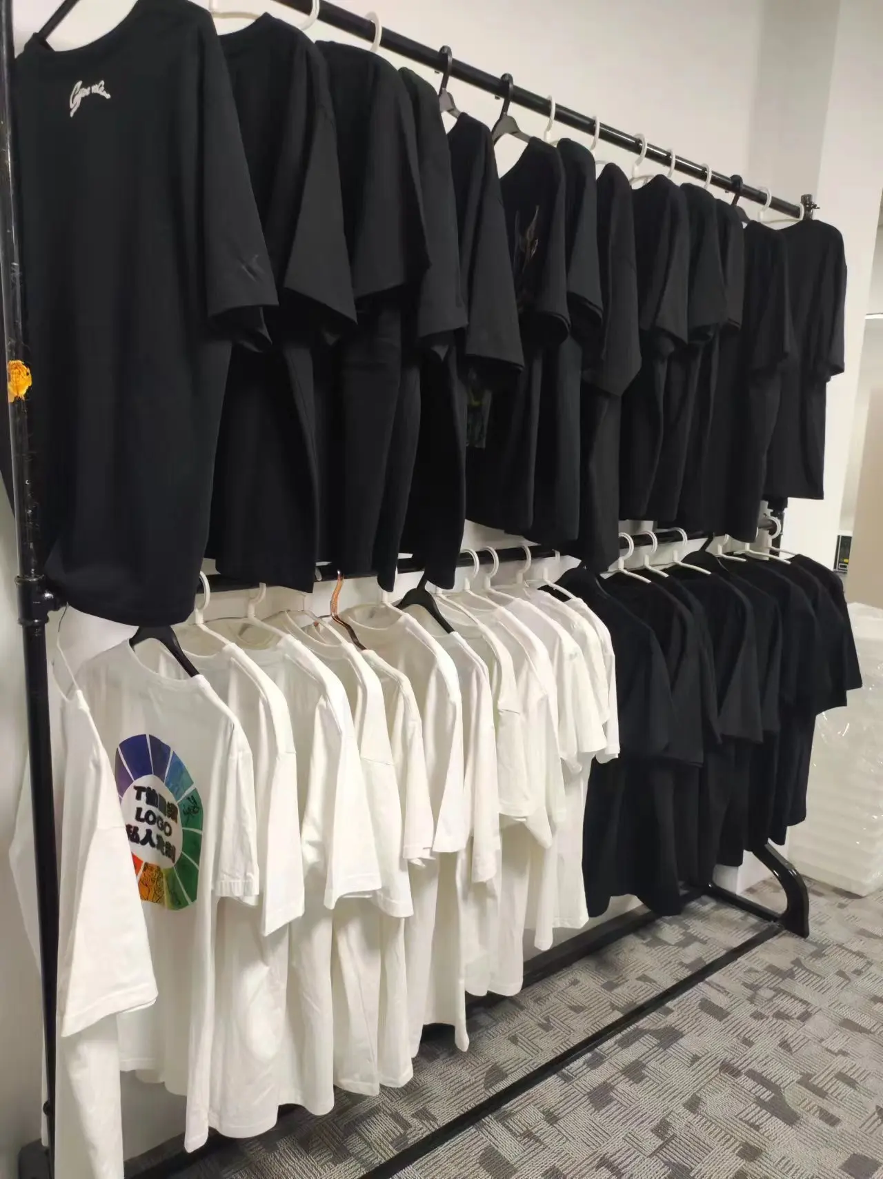 Factory wholesale printed on T-shirt custom designs press sticker logo  full color images heat press logo sticker