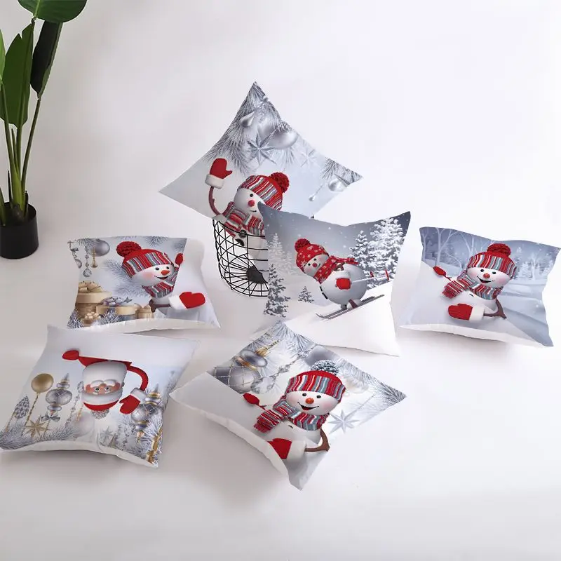 Factory direct sales Everyday Christmas Festival Living Room Decor Crocheted 100% Cotton Pillow Cover