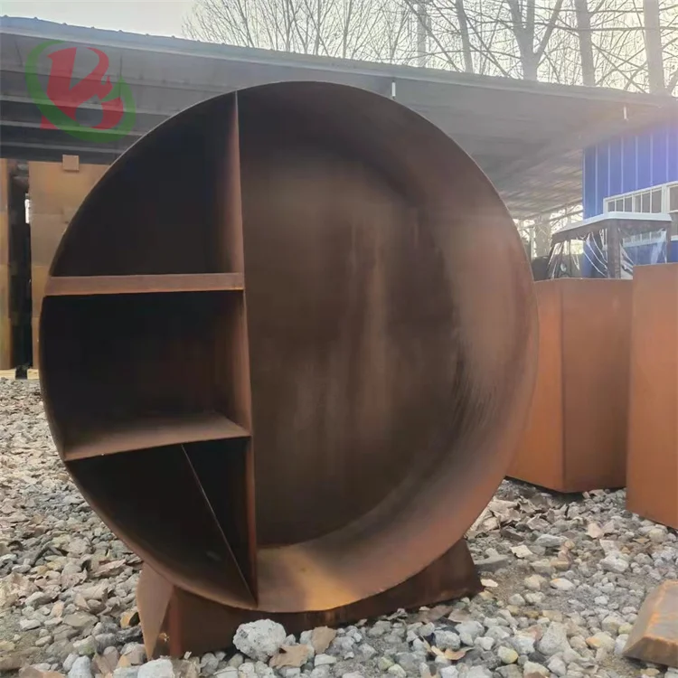 outdoor firewood log rack for gathering firewood corten steel firewood storage rack