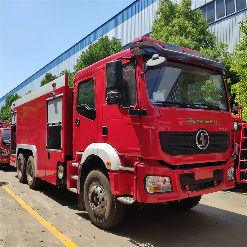 5000-6000 Liters SHACMAN water and foam fire trucks fire fighting vehicle manufacture