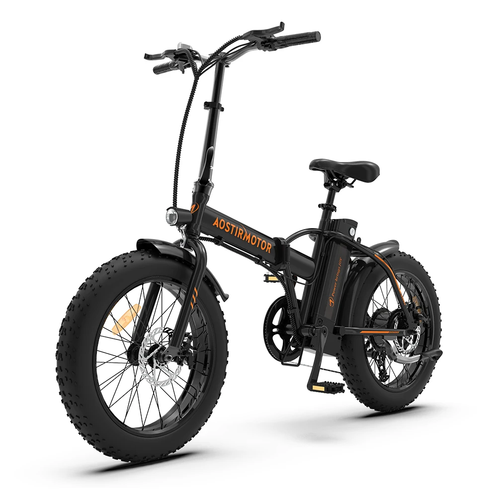Nice model Electric  US Canada Warehouse Drop Shipping E Bike Folding Electronic Bicycle Fat Tire Bike AOSTIRMOTOR A20