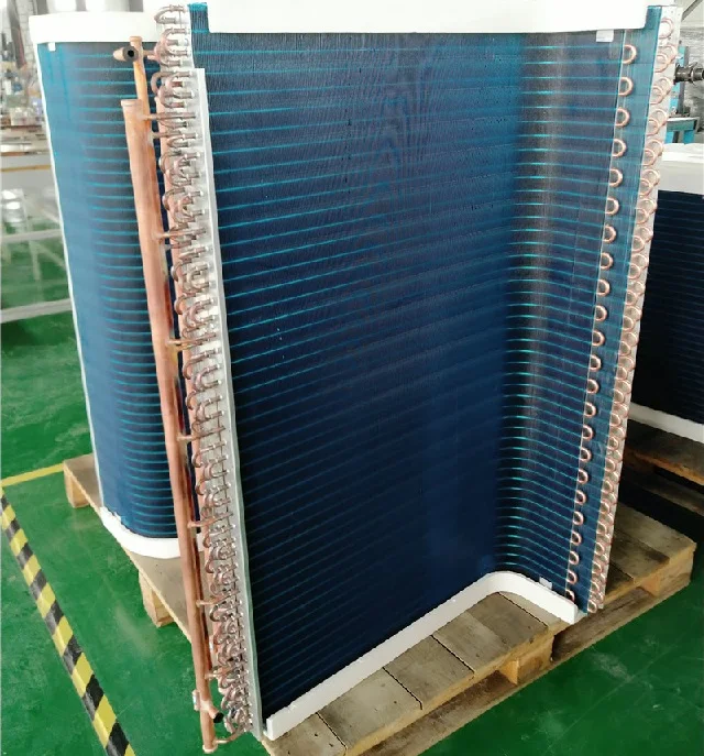Water Cooled Aluminum fin  O type U type L Shaped Evaporator Coil Heat Pump