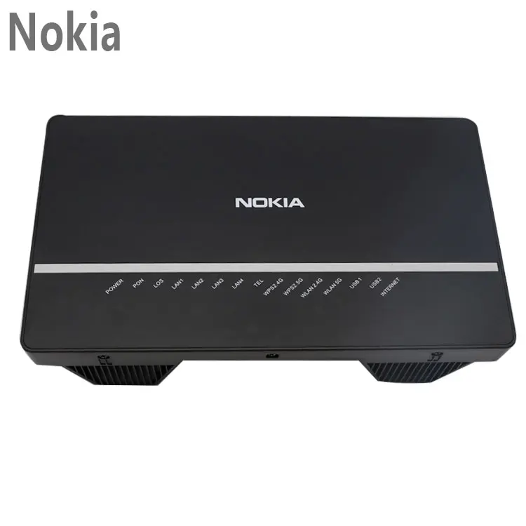 Original New FTTH Fiber Optic Modem G-140W Dual Band ONU 2.4G/5G AC WiFi 4GE 2 Voice Nokia GPON ONT Router G-140W-C