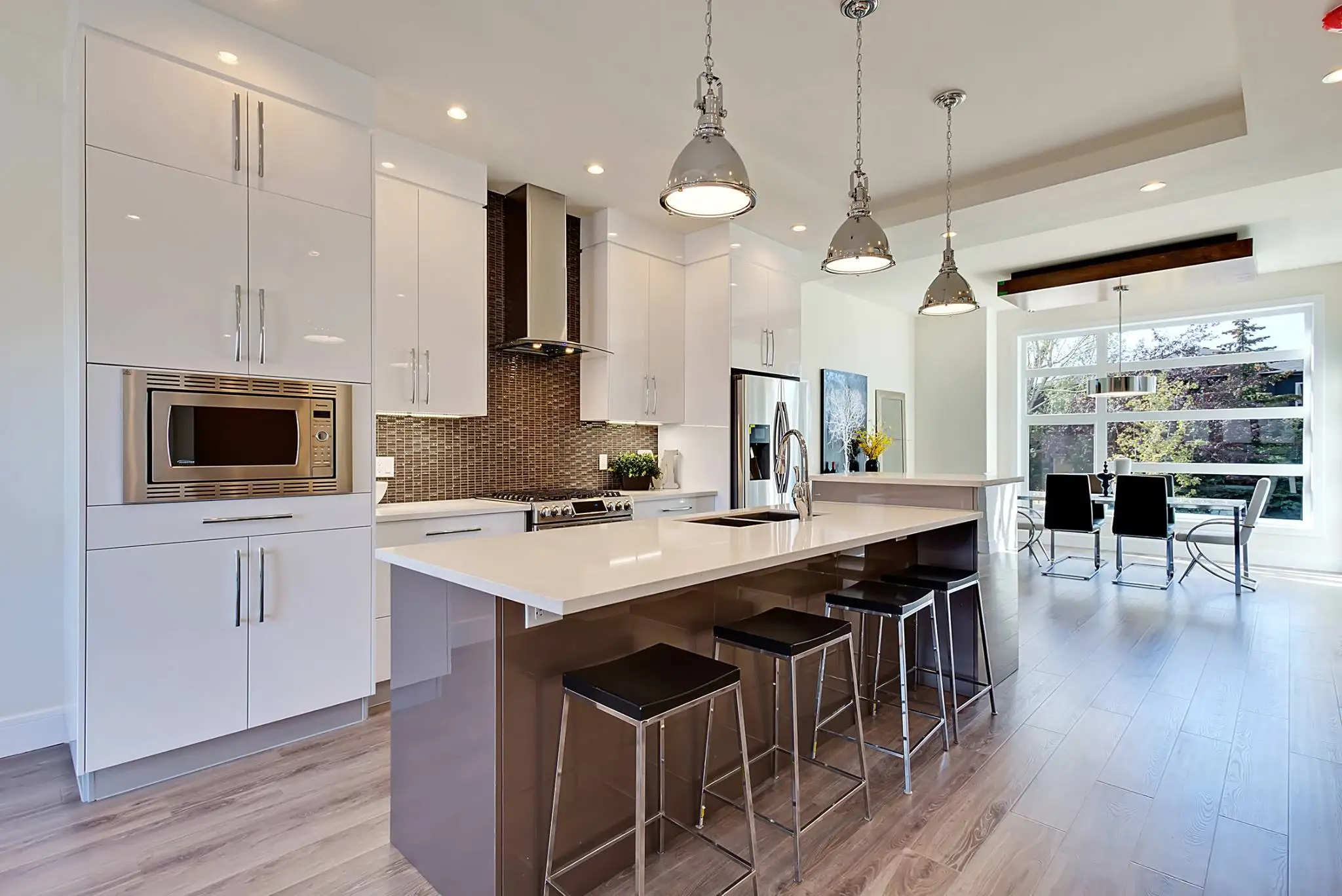 Welbom Trending Popular White High Gloss White Best Paint Finish My Kitchen Cabinets with Island for Beginners