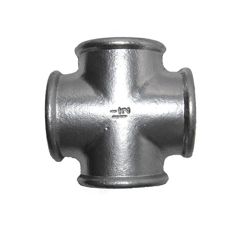 Malleable Cast Iron Pipe Fittings Stainless Steel Corrosion Resistant Internal Threaded Joints