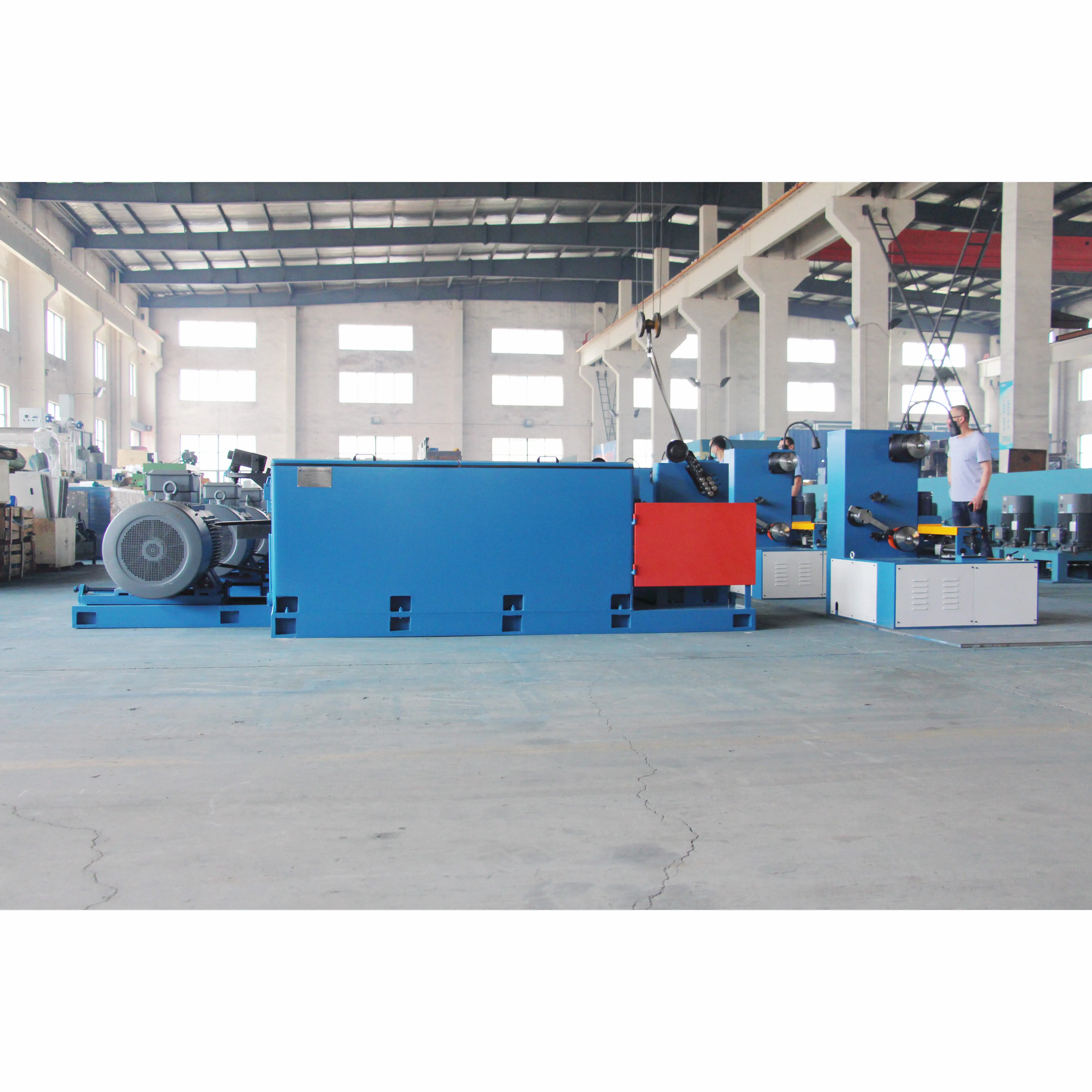 Automatic Cnc Control Line Continuous Plc+Touch Screen Fine Drawing Straight Wire Drawing Machine