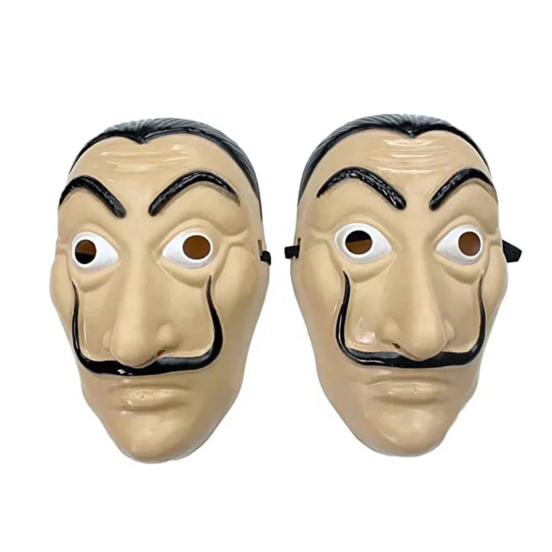 Лидер продаж, маска Dali, бумажный дом, бумажная маска, бумажная маска, Сальвадор, Хэллоуин, карнавал, Рождественская маска
