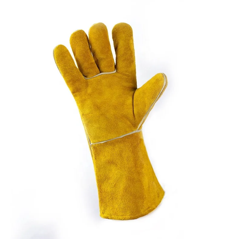 Welding protective glove-s Heat-resistant high-quality leather safety gloves