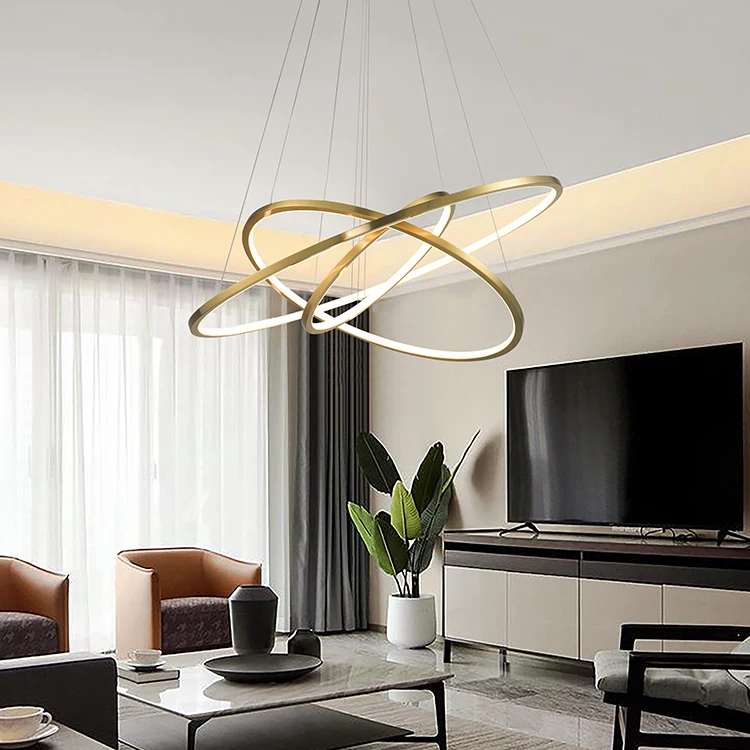 New Design Hotel Modern Decorative Led Lamp Indoor Chandelier For Home Dining Room Living Gold Chandelier Pendant Light