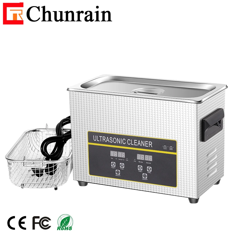 Smart touch control digital Ultrasonic cleaner with degas and semiwave CR-030S 4.5L 180W