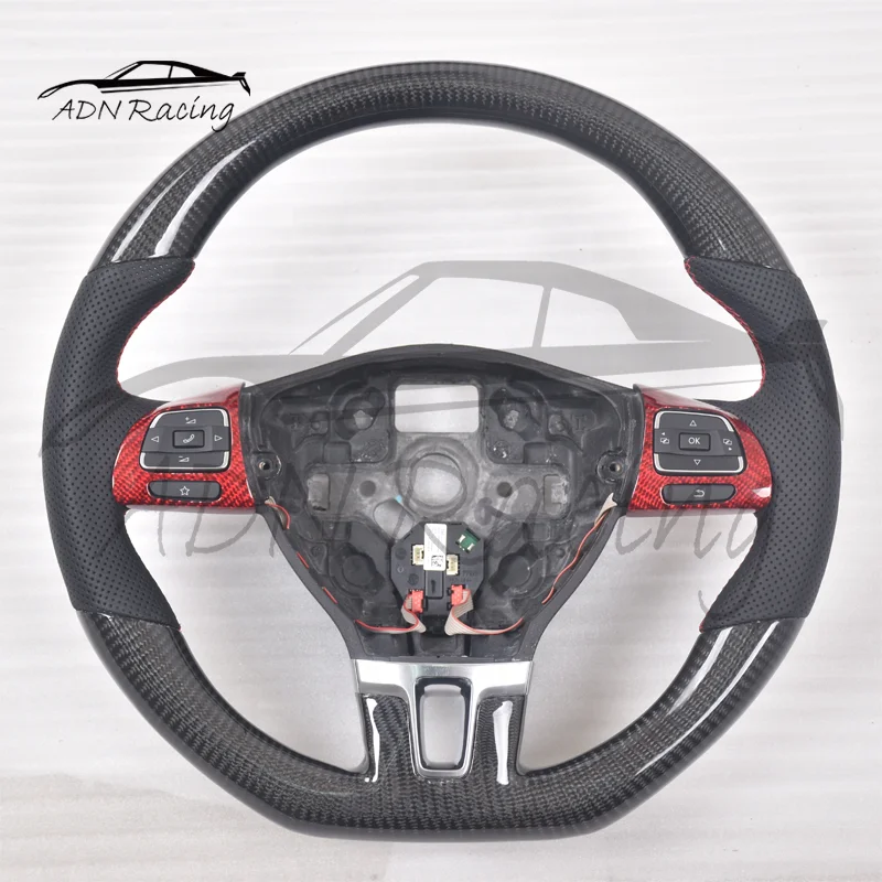 OEM Carbon Fiber Custom Steering Wheel For Volkswagen JETTA PASSAT CC 09-IN