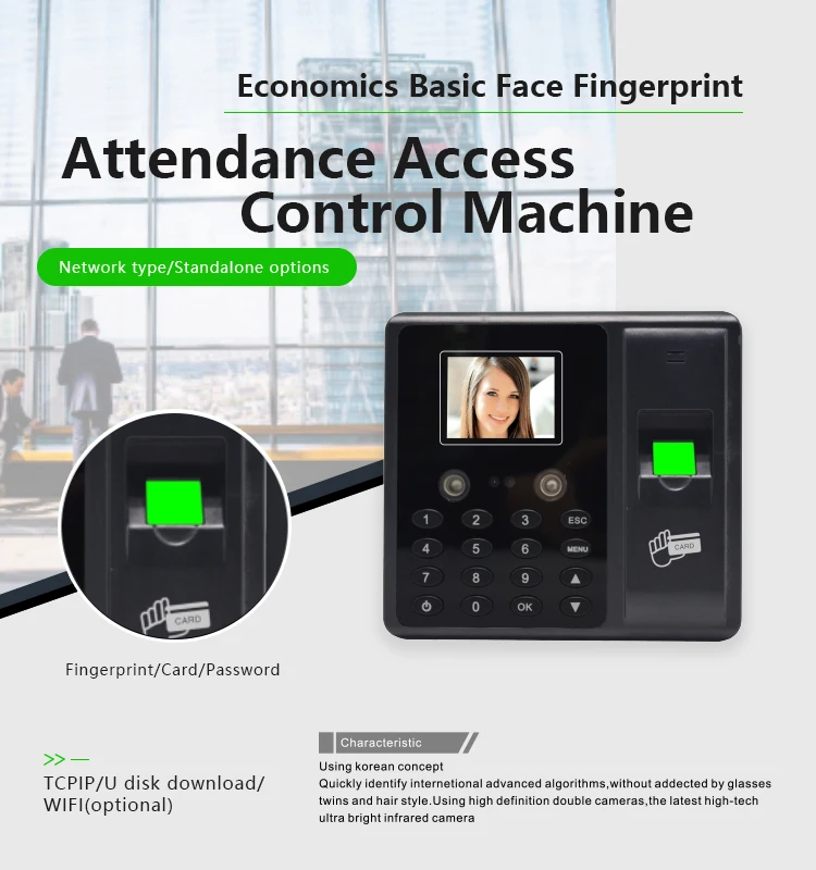 Wholesale Wifi 4G TCP Web Attendance Management Face Attendance Machine Time Clock