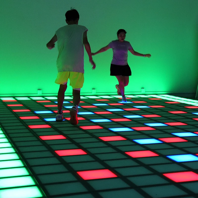 New interactive escape room game led floor game room