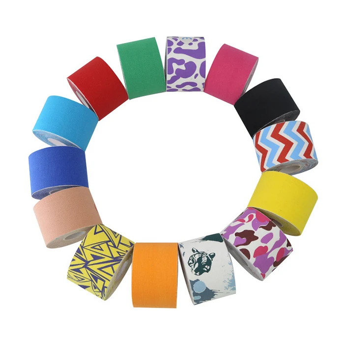 Cotton Sport Muscle Adhesive Elastic Therapeutic Tape For Exercise