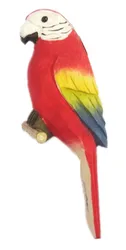 hot sale 100% hand carved animals wooden parrot