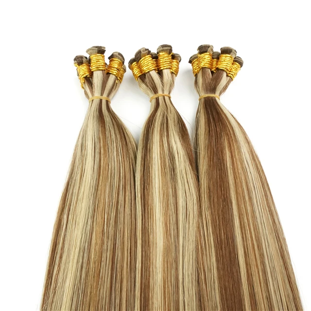 New Trend Famous Brand Supply 12A No Return hair Slavic Blonde Genius Weft Can be Cut Human Hair Extensions Hair Extensions