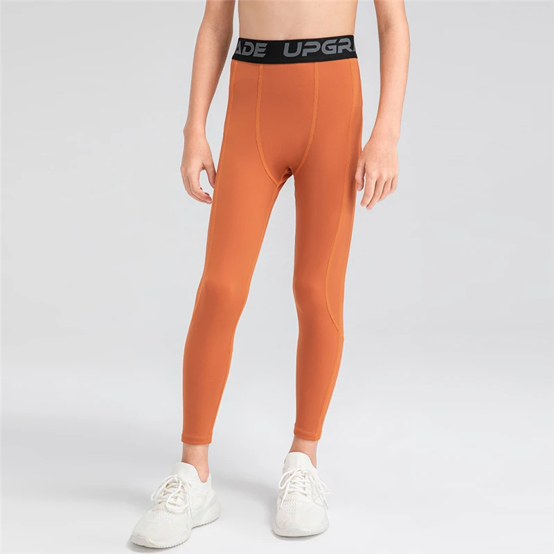 Quick Dry High Elastic Gym Running Sports Basketball Kids Boys Compression Tights Leggings boys compression wear
