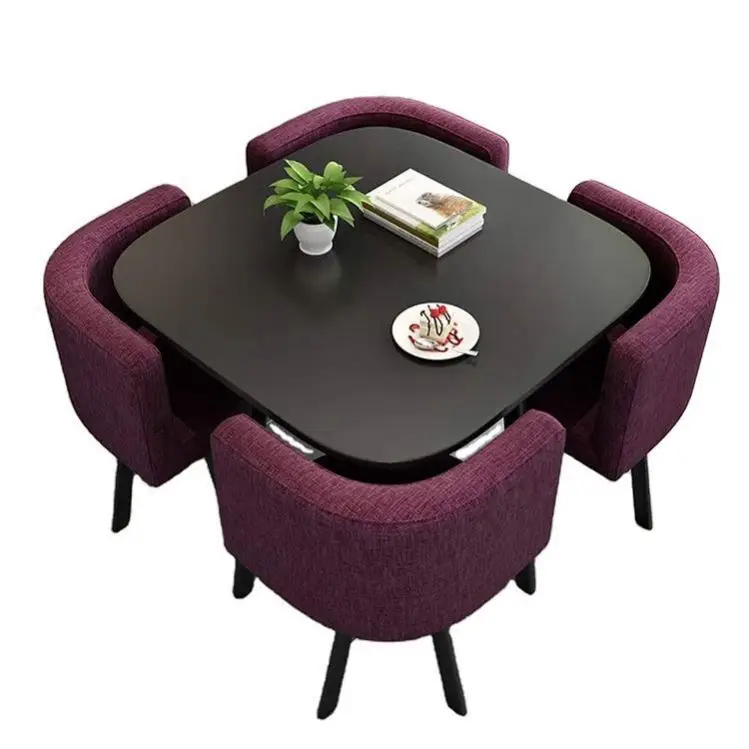 Modern Design Elegant Glass And Chrome Dining Room Table And Chair Set