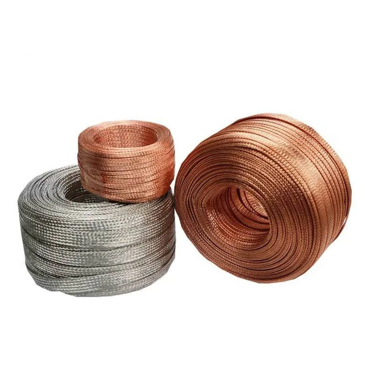 TZX--25mm tinned and pure copper wire braided mesh tube copper foil  conductive shielding flexible new energy  cable sleeve