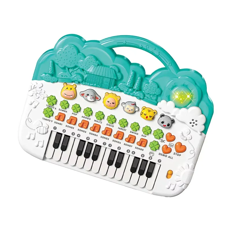 Kids Interesting Cartoon Anime Piano Keyboard Baby Musical Toys Activity Early Education Toy instruments cartoon toy