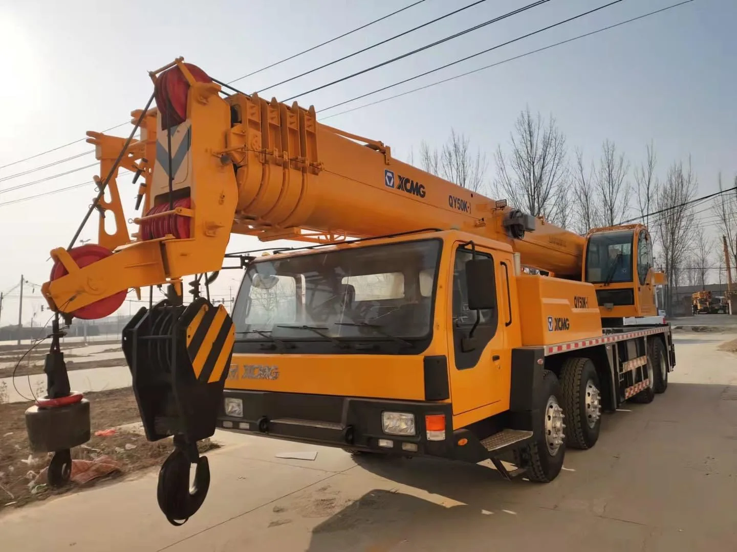 good running condition used QY50KC used rough terrain crane/China original 50 ton QY50K rough terrain crane