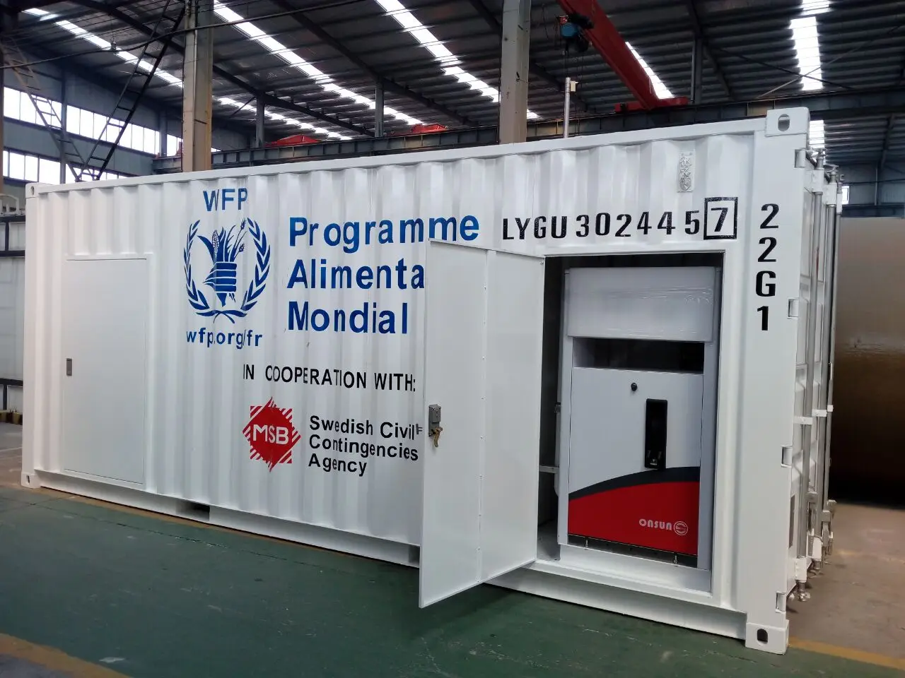 container petrol station