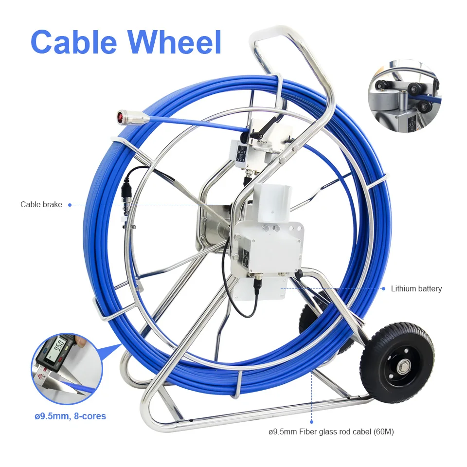 2023 borehole industrial two-ways articulating 5inch screen endoscope usb borescope  camera system