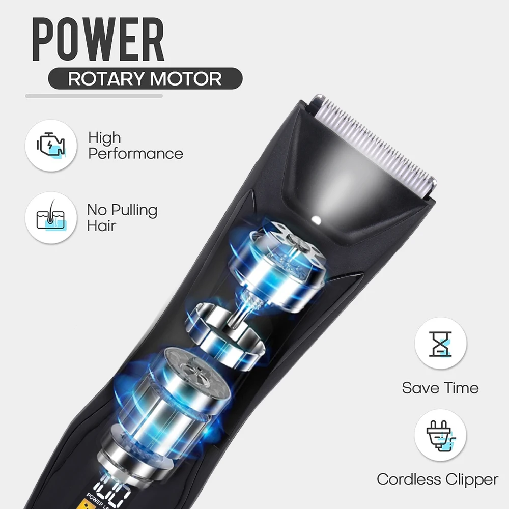 Шарики IPX7 водонепроницаемый широкий керамический лезвие безопасный Электрический перезаряжаемый триммер для волос на теле в паху