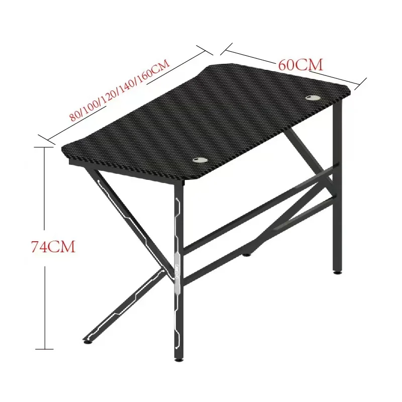 Fast shipping China Manufacturer Cheap K Shape Computer Gaming Desk Pc Racing Standing Table With Rgb Light