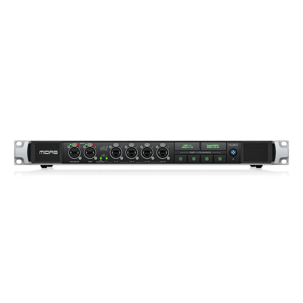 Studio Monitors Equipment Midas HUB4 Personal Monitoring System Hub For Pa Sound System