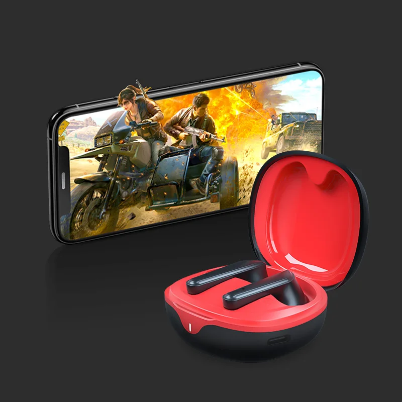 Factory Price Handsfree Earphone TWS Music true Headsets Wireless Gaming Earbuds BT V5.2 Running  Sport  Mini Earbuds