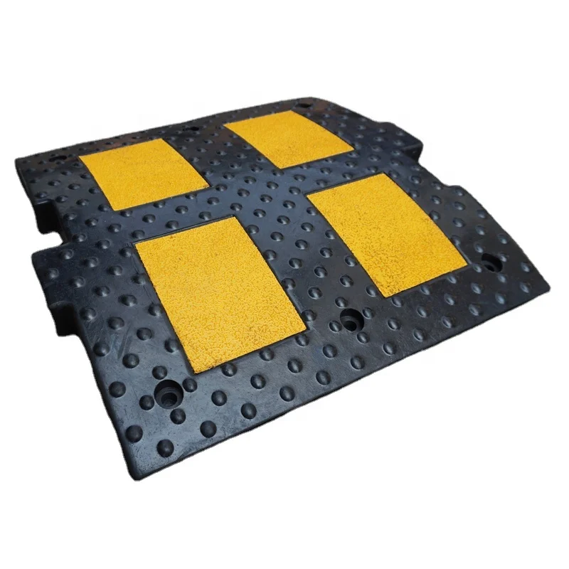500X500X50Mm New Durable Vehicle Slow Down Rubber Car Road Rumble Strip Safety Speed Bump
