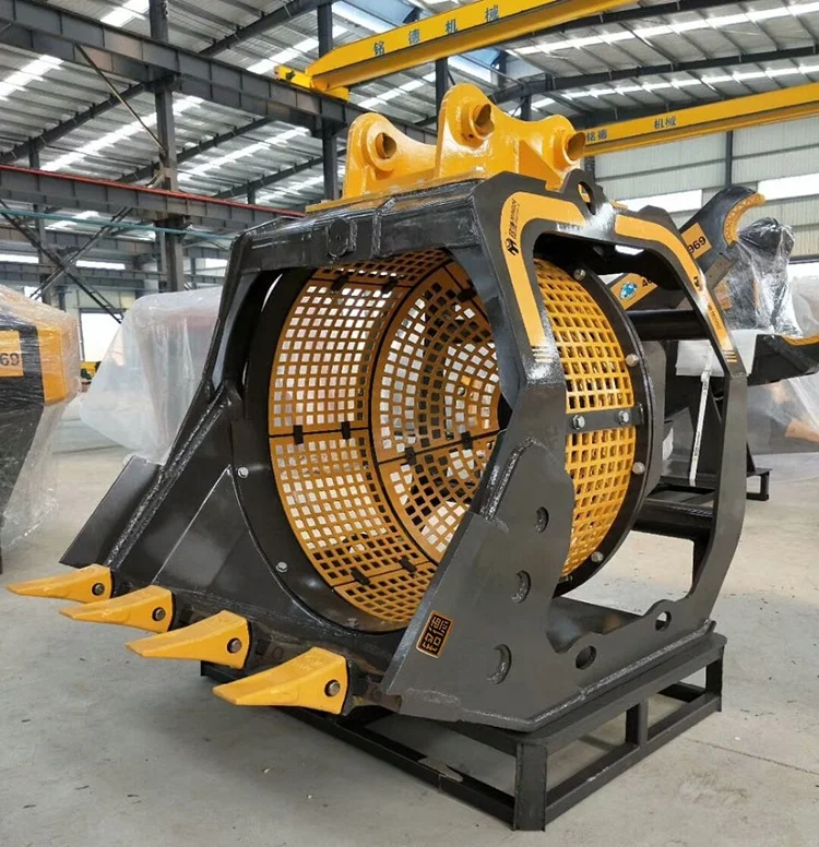 MONDE sand stone sieving bucket screening bucket for skid steer
