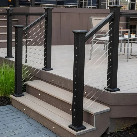 EKOO low maintenance stainless outdoor balcony railing stainless steel balustrade