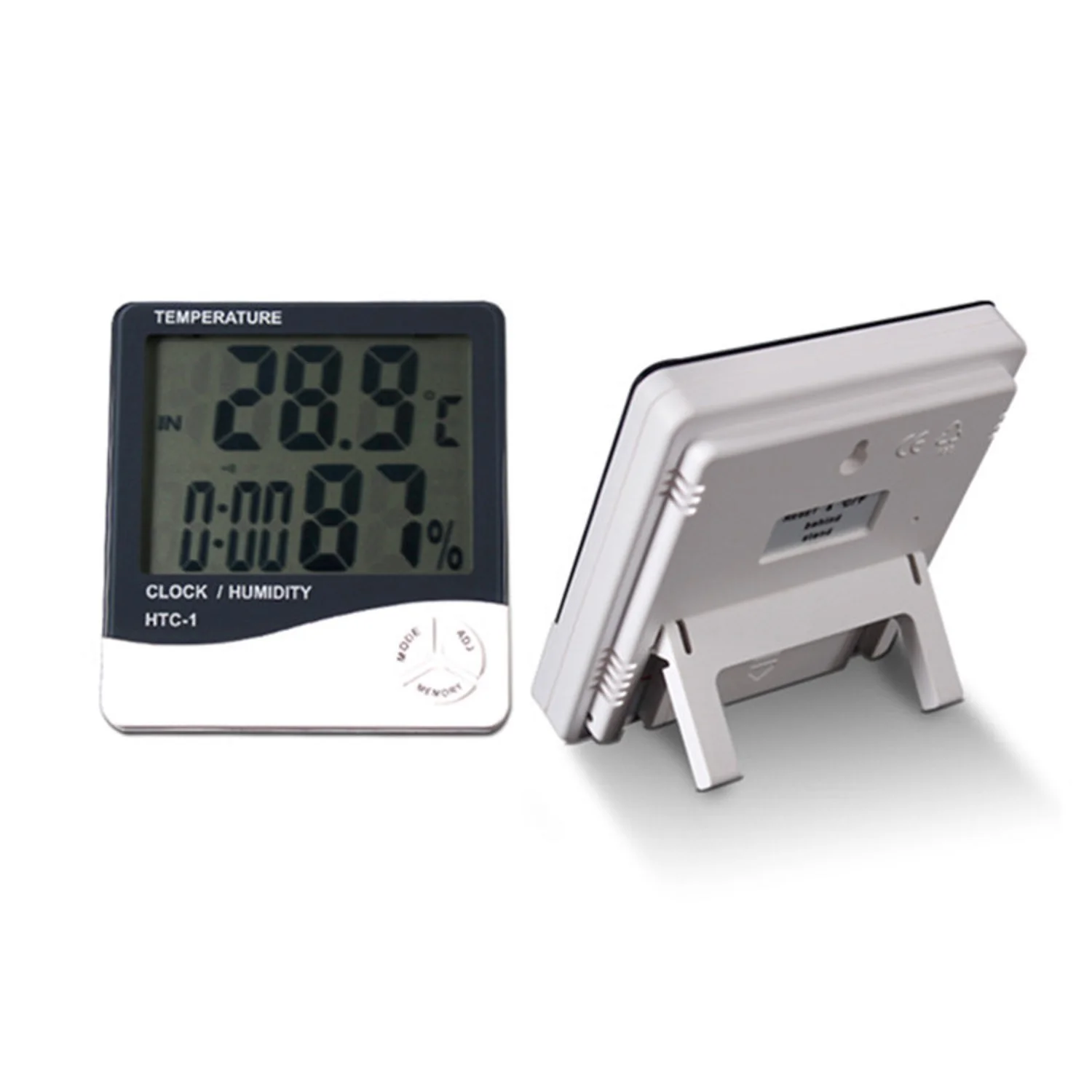 Desk or Wall Mount Digital clock  indoor humidity thermometer hygrometer