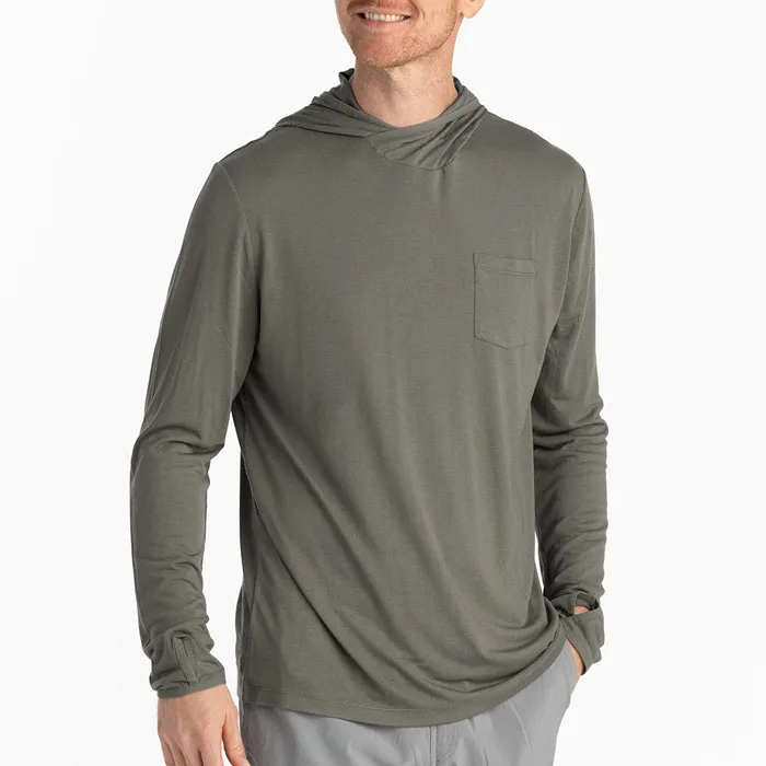 Custom Outdoor Wear Soft Bamboo Hoodie  Crossover Hood Hoodie