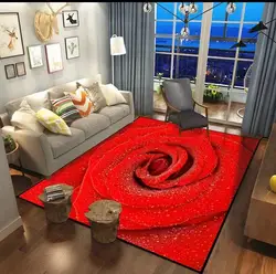 3d China wholesale custom printed anti slip living room carpet exporting and Christmas stock up