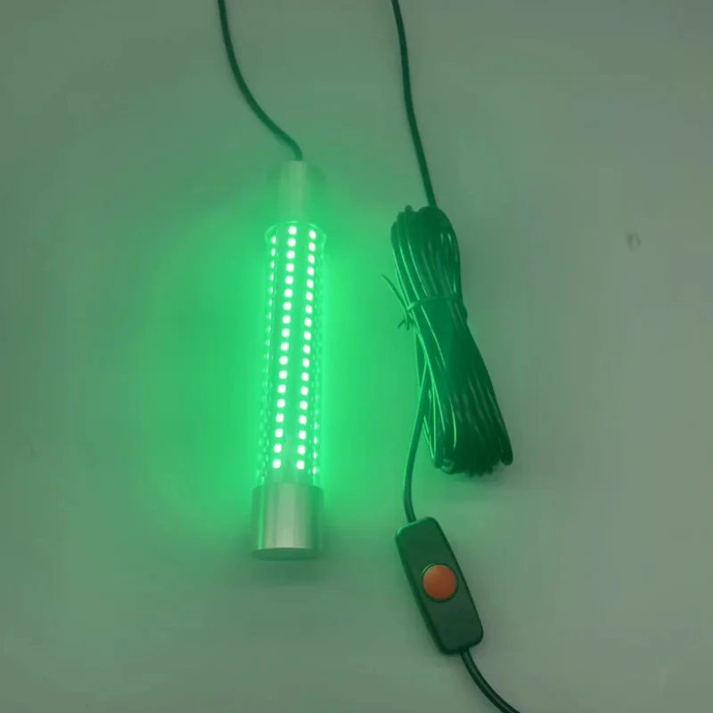 2024 Cheapest New Wave 20W Blue Aluminum Head sensory led bubble fish lamp lamp for fish  underwater fishing light