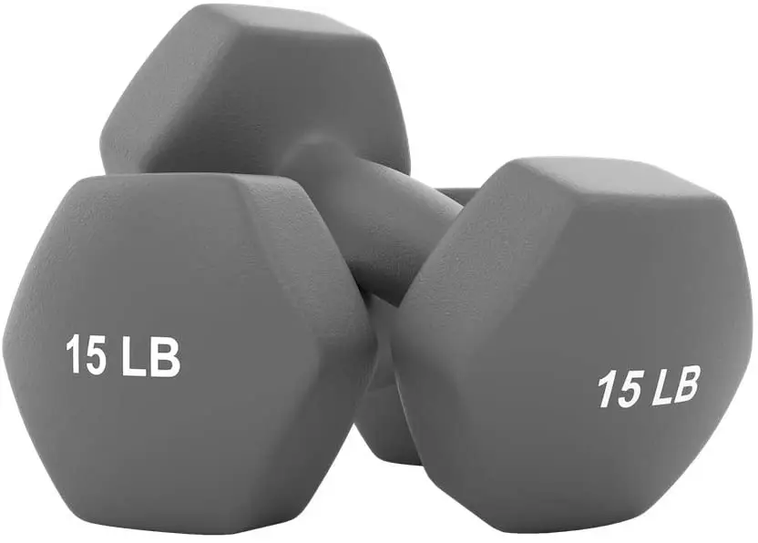 Rising Design Small and Good-looking Vinyl Coated Dummbell Weights Neoprene Dumbbell set