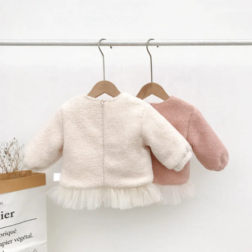 
ChengXi Newborn Baby Fuzzy hoodie Winter Baby Boys Girls Thickened hoodie for Winter 