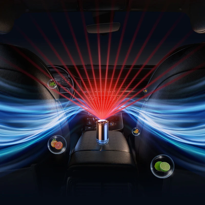 new products 2024 unique mini electric vent smart scent oil non aroma auto air auto rechargeable essentia star car diffuser