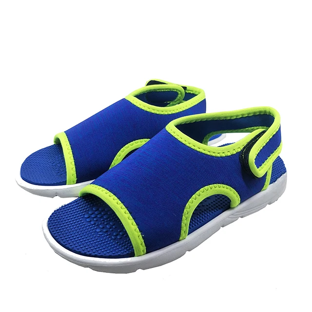 Летние новые детские мягкие Нескользящие Дышащие Регулируемые пляжные Тапочки
