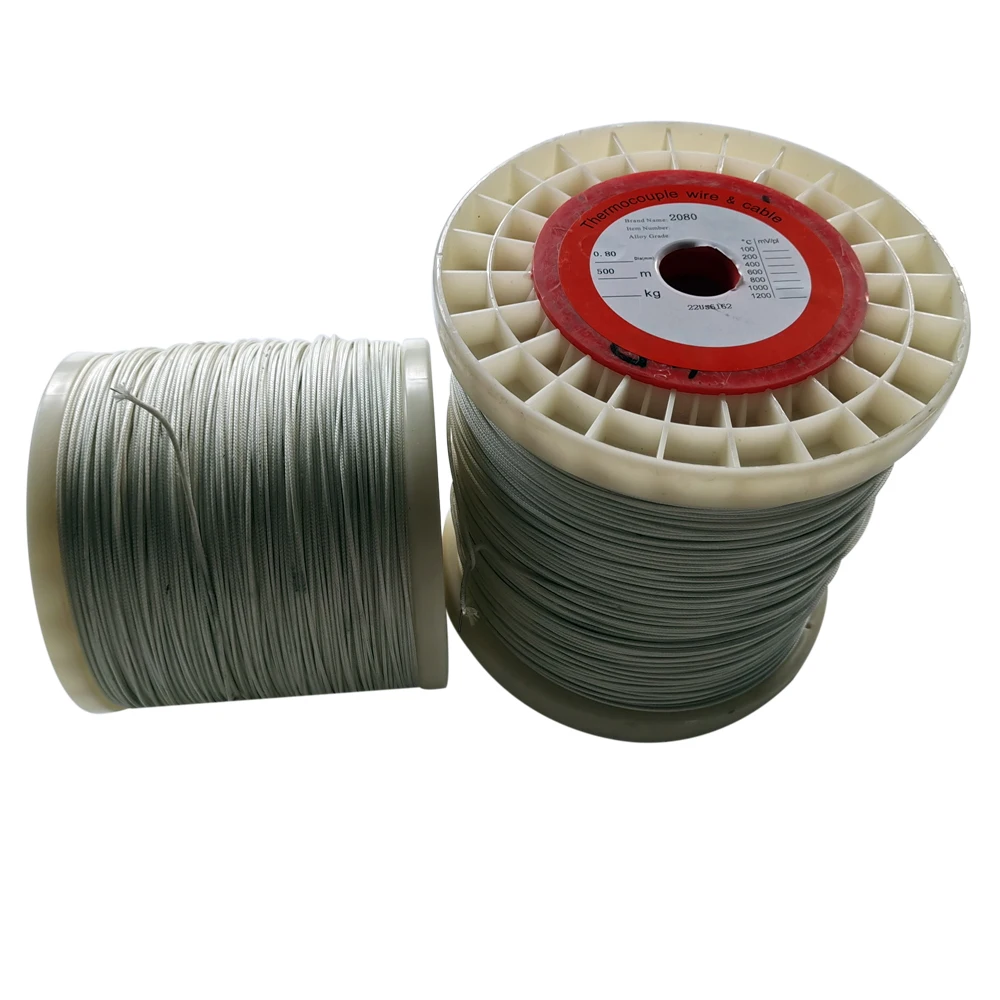 electric heating wire Insulated material fiberglass Ni80Cr20 0.8mm OD of cable 1.4mm