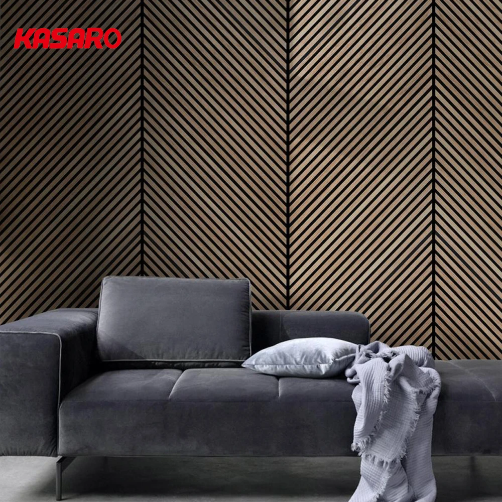 Factory wholesale indoor wall and ceiling decorative soundproofing wood slat constructions wood panels